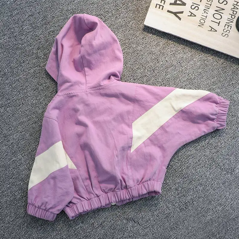 2019 г. Осенний плащ для девочек Детская Свободная верхняя одежда с капюшоном