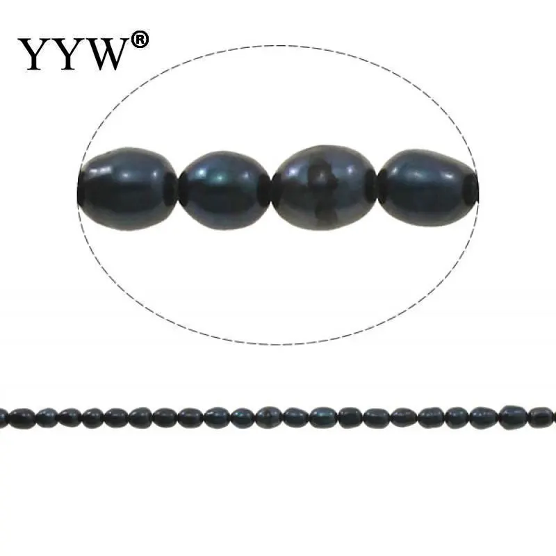 Бусина цепочка из натурального пресноводного жемчуга класса А 4 5 мм|beads natural|freshwater