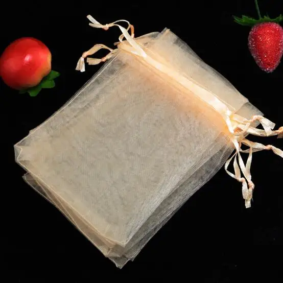 бледный розовато-серый 100pcs/Lot Organza Drawstring Bags 5x7 7x9 9x12 10x15cm Jewelry Packaging Bags Wedding Christmas Birthday Gift Packing Pouces - Цвет: бледный розовато-серый