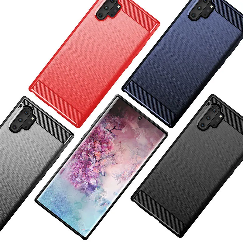 Тонкий армированный матовый чехол из углеродного волокна для samsung Galaxy NOTE 10 NOTE 10+ A10S A20S A40S A50S A70S 800 шт