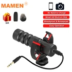 Умный шумоподавляющий кардиоидный микрофон MAMEN MIC08 для iPhone Android смартфонов Canon Nikon DSLR камер ПК микрофон