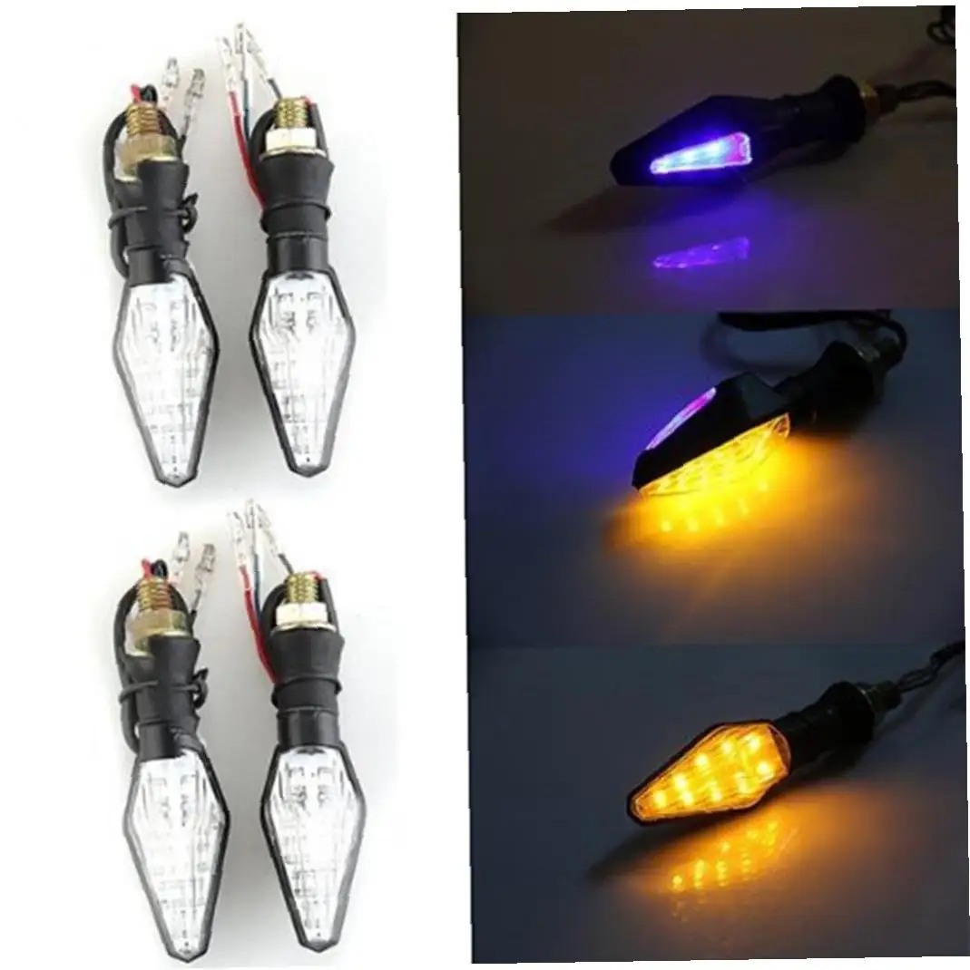 4 шт. мотоциклетные поворотники универсальные 12 светодиодных поворотников