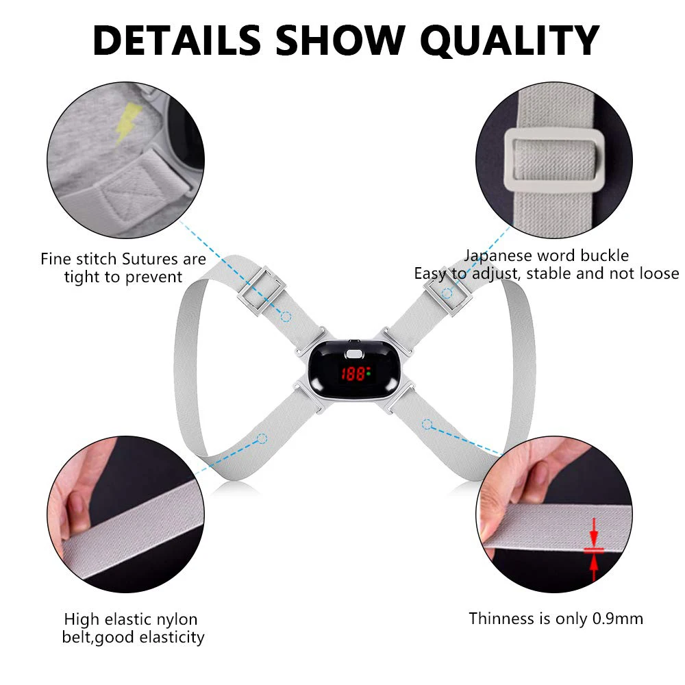 Светодиодный дисплей перезаряжаемый бандаж для спины поддержка поддержания