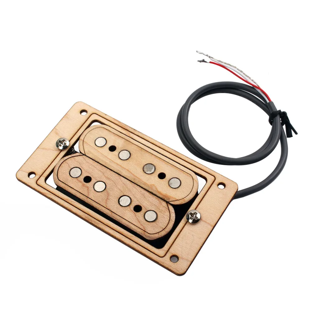 Кленовая древесина 4 струны медиаторы для хамбакера коробка сигар аксессуары