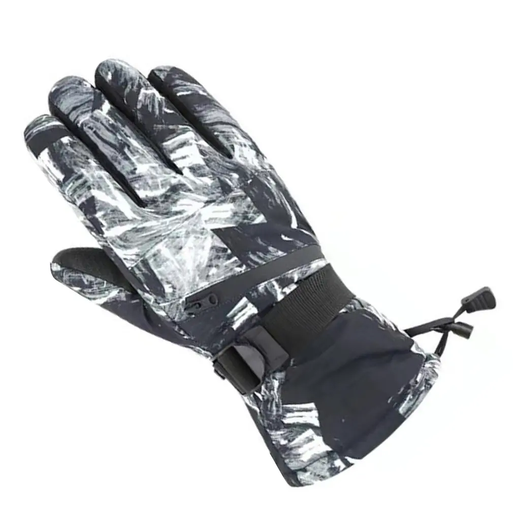 

Outdoor Ski Mountaineering Warm Gloves Plus Velvet Thickened Cycling Gloves Motorcycle Non-slip Gloves
