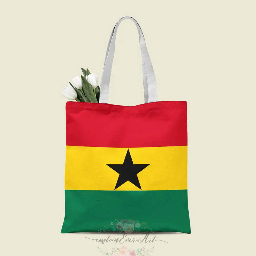 

Ghana tote bag custom canvas tote bags for women for teacher Birthday Bags Gift Bag personalized gifts