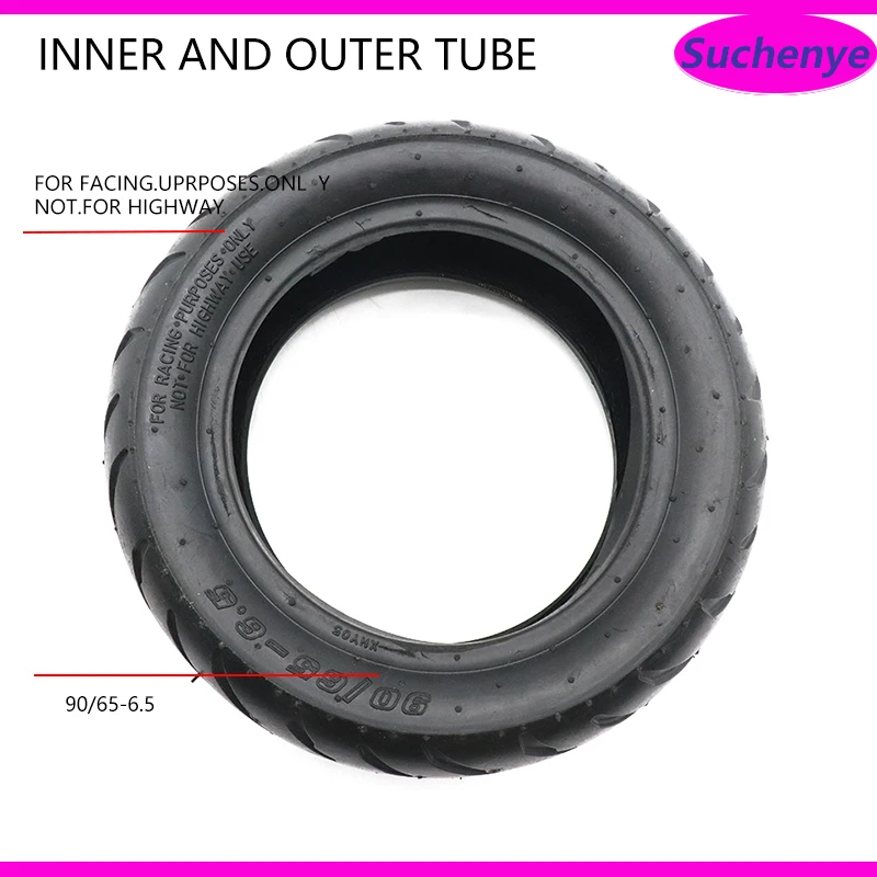 

90/65-6.5 Front Outer Tire Inner Tube With 90D Bent Valve 11 inch Road Tyre For 49cc Mini Dirt Bike E-Scooter Mini Motor
