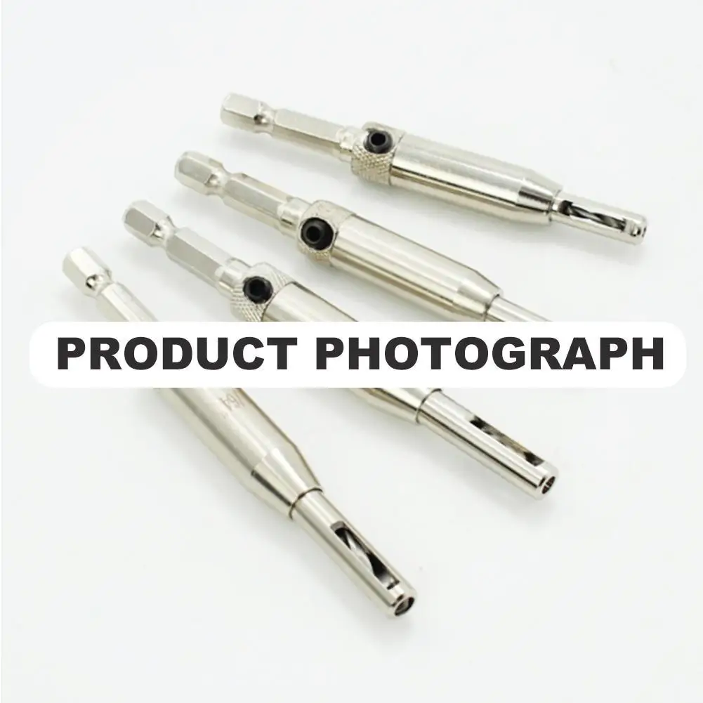 

7/4pcs Hinge Drill Bit Durable High Quality Steel Prime Puncher Hole Opener Tool For Woodworker Reamer F5L6