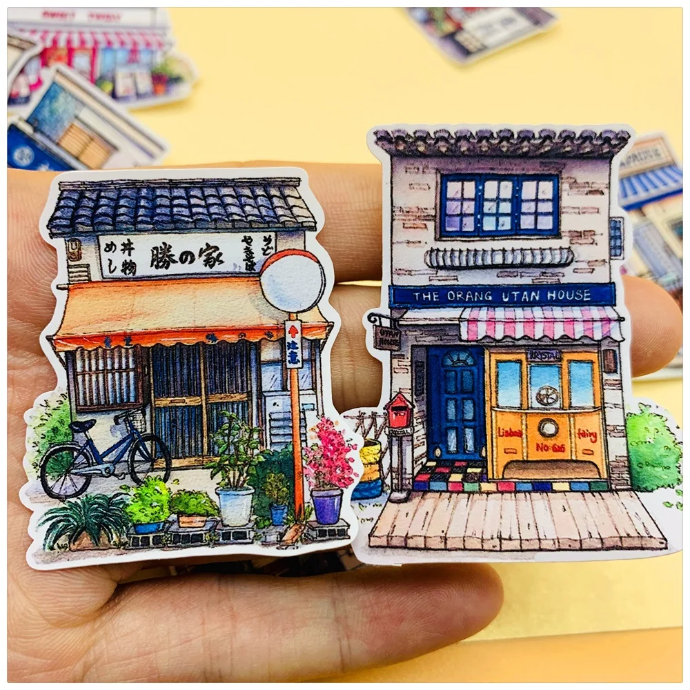 21 шт./компл. японское здание наклейка для магазина пищевых продуктов рукоделие