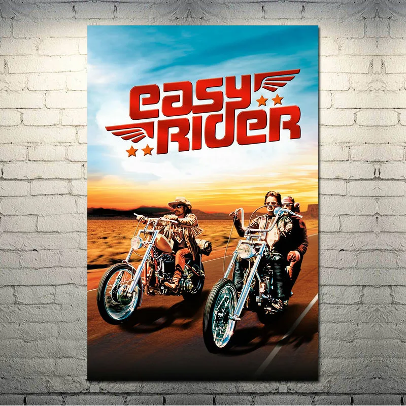 Easy Rider 1969 Классический шелковый постер с изображением фильма настенное украшение