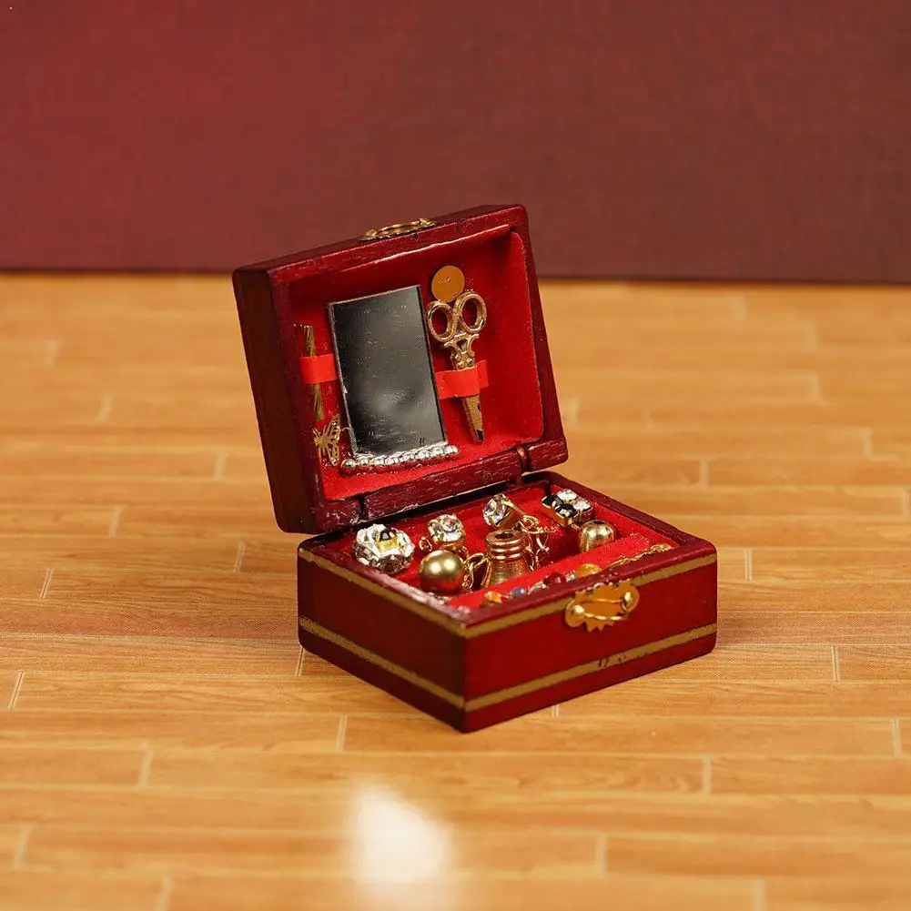 

Dongzhur New 1:12 For Dollhouse Exquisite Wooden Mini Gifts Toys Furniture Miniature Toy C4P5 Box H Kids Vintage Jewelry WW O0D2