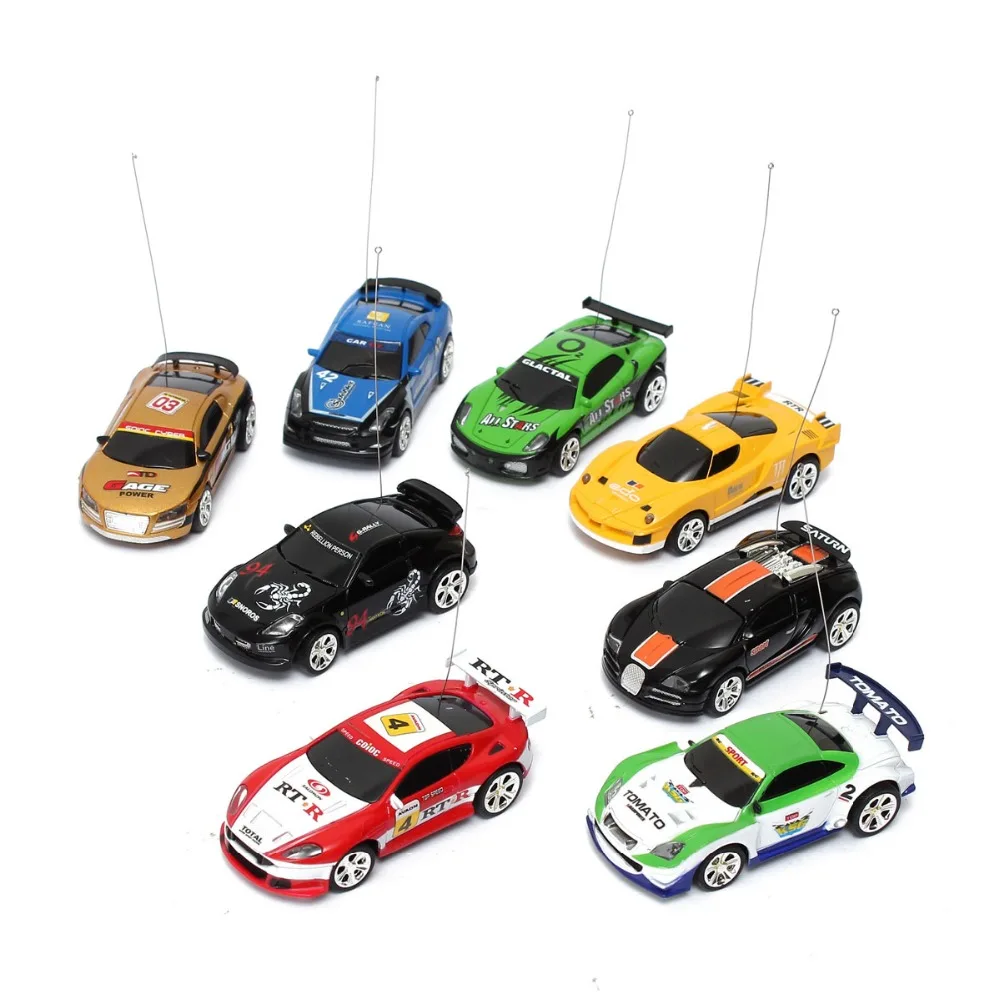 Mini RC Racer Cola Can Car Indoor Radio Remote Control Vehicle 27/40Mhz Micro Class Play Game Toy Small Porket Gift to Young Boy | Игрушки и
