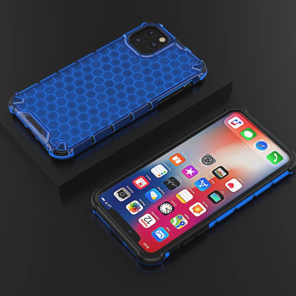 10 шт./партия противоударный бронированный чехол для iphone 11 Pro Max, Гибридный Силиконовый твёрдый PC Прозрачный чехол для iphone 11 Coque Funda