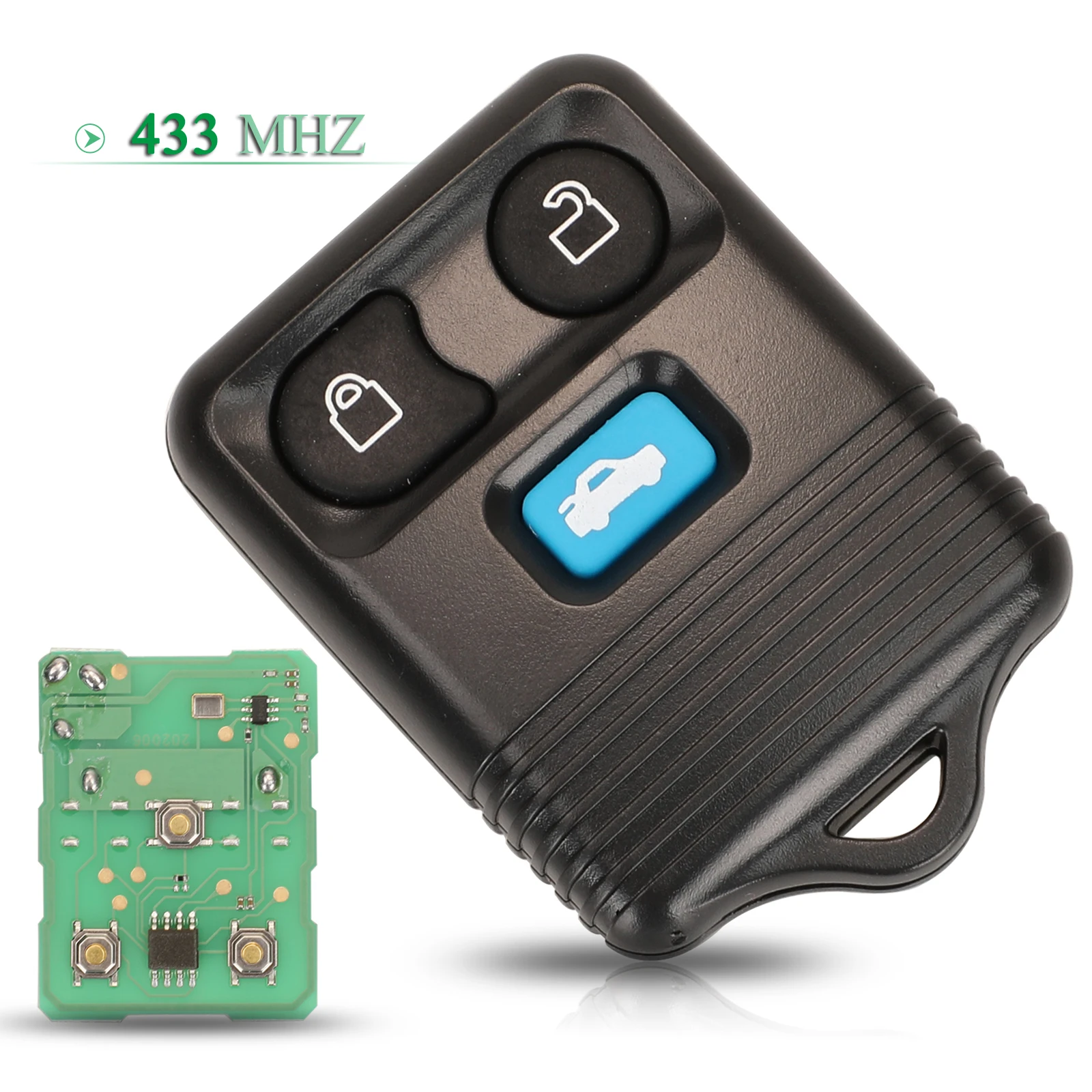 jingyuqin 433MHz For Ford Transit MK6/Connect 2000 2001 2002 2003 2004 2005 2006 Remote Car Key 3 Buttons Fob Replacement |