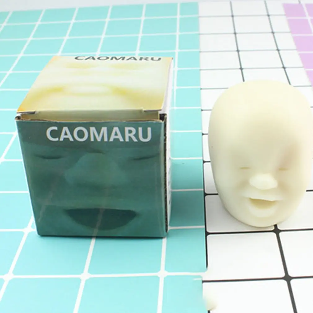 

Anti Stress Toy Creative Funny Human Face Doll Office Decompression Toys Vent Extruded Toy Mood Squeeze Relief Toy
