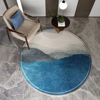 new chinese style round carpet light luxury creative living room bedroom chair sofa non slip soft mat