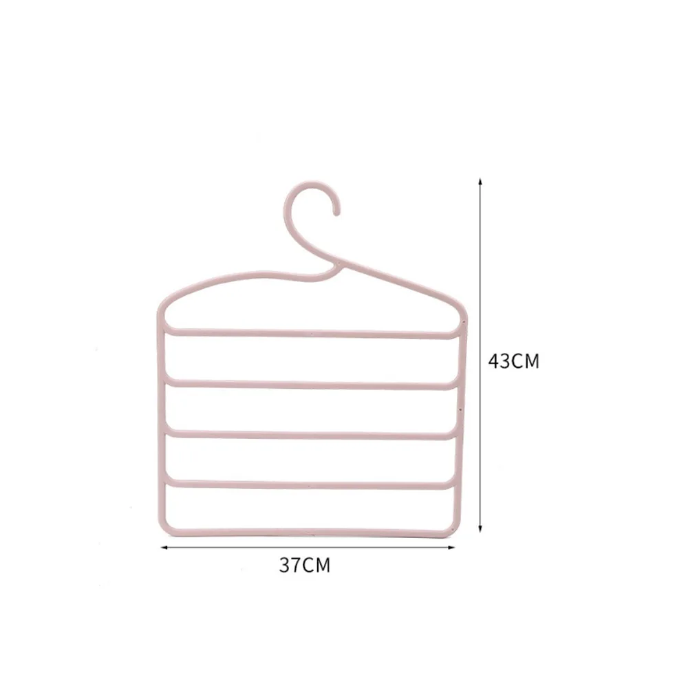 

5 layers Clothes Hangers Stainless Steel Multilayer Wardrobe Storage Adjustable Trouser Storage Rack Scarf Clothes Hanger