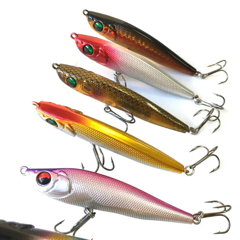 Тонущие приманки карандаши 10 шт. 13 г 8 см жесткие рыболовные с ПВХ-коробкой