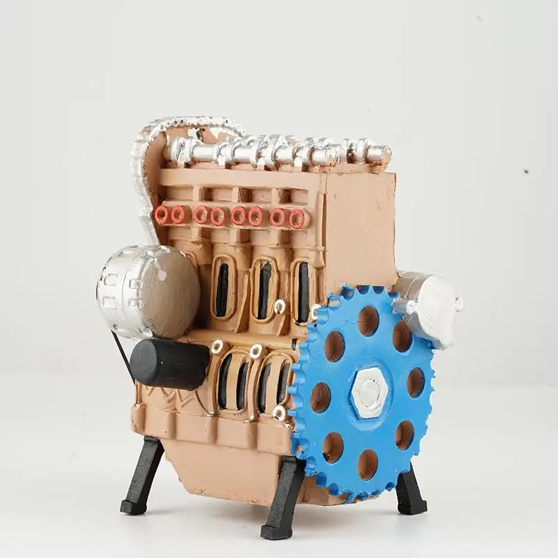 Моделирующий двигатель из смолы детский четырехцилиндровый набор игрушек для