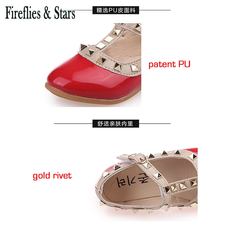 Обувь для девочек на весну-лето детская модная обувь принцессы из лакированной