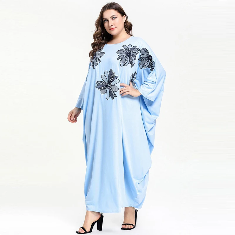 TUHAO 2019 Большие размеры s женская элегантная одежда макси с рукавами летучая мышь