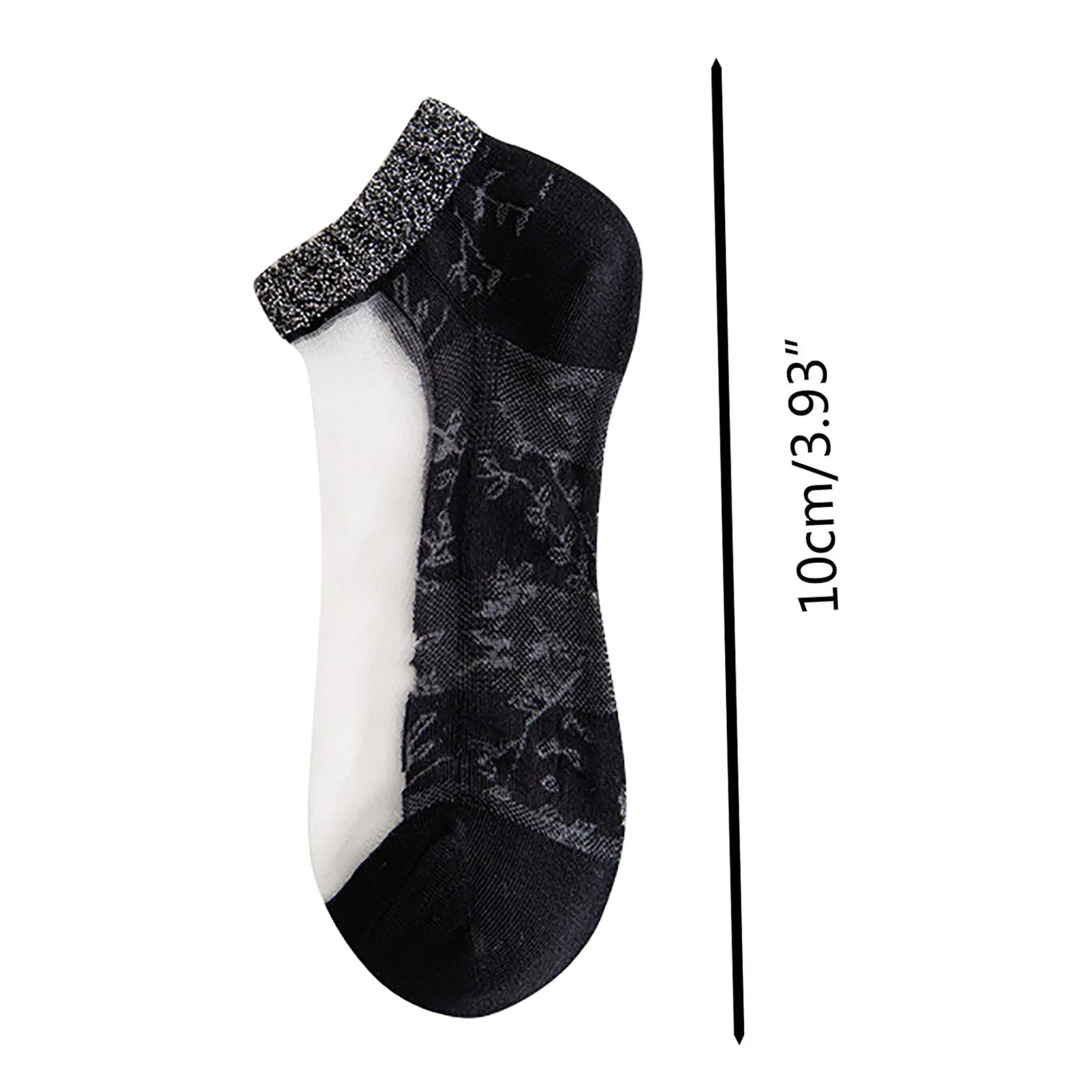 

Women Socks for summer Ultra-thin Transparent Cass Glass fiber Silk Socks Fashion daisy Flower Japan Ankle Socks