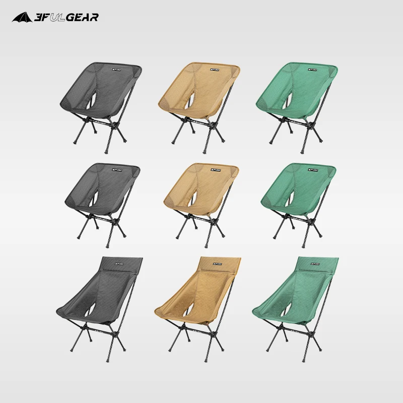 저렴한 3F UL 기어 야외 접이식 알루미늄 의자, 레저 휴대용 초경량 캠핑 낚시 피크닉 의자 비치 의자 좌석