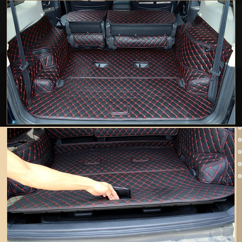 

Mitsubishi Pajero 7-местный 2017 Pajero водонепроницаемый ковер 2016-2007 бежевый 4 цвета