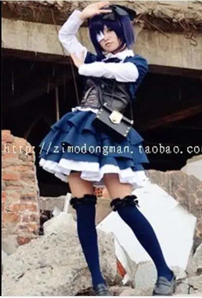 

Chunibyou Demo Koi ga Shitai Takanashi Rikka Uniform Dress Pleated Skirt Outfit Anime Cosplay Costumes