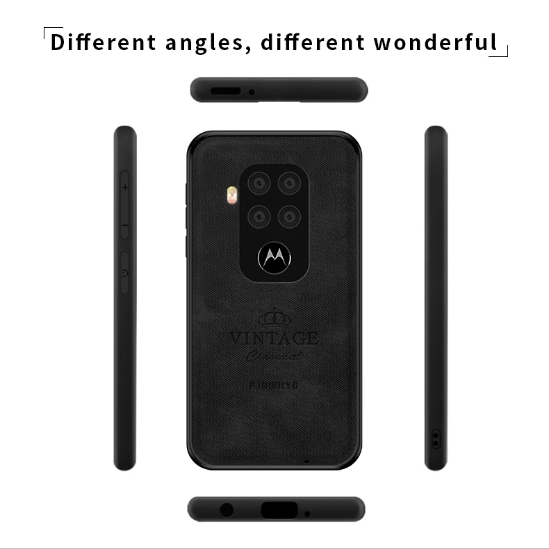 Чехол для MOTO ONE power Vision ZOOM pro Macro P30 P40 P50 note Play Винтажный чехол из ПК + ТПУ кожи Жесткий