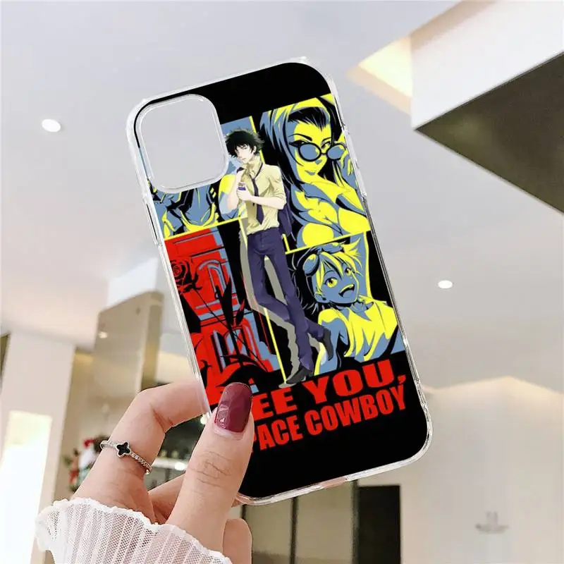 

Space Cowboy Bebop Phone Case Transparent soft For iphone 5 5s 5c se 6 6s 7 8 11 12 plus mini x xs xr pro max