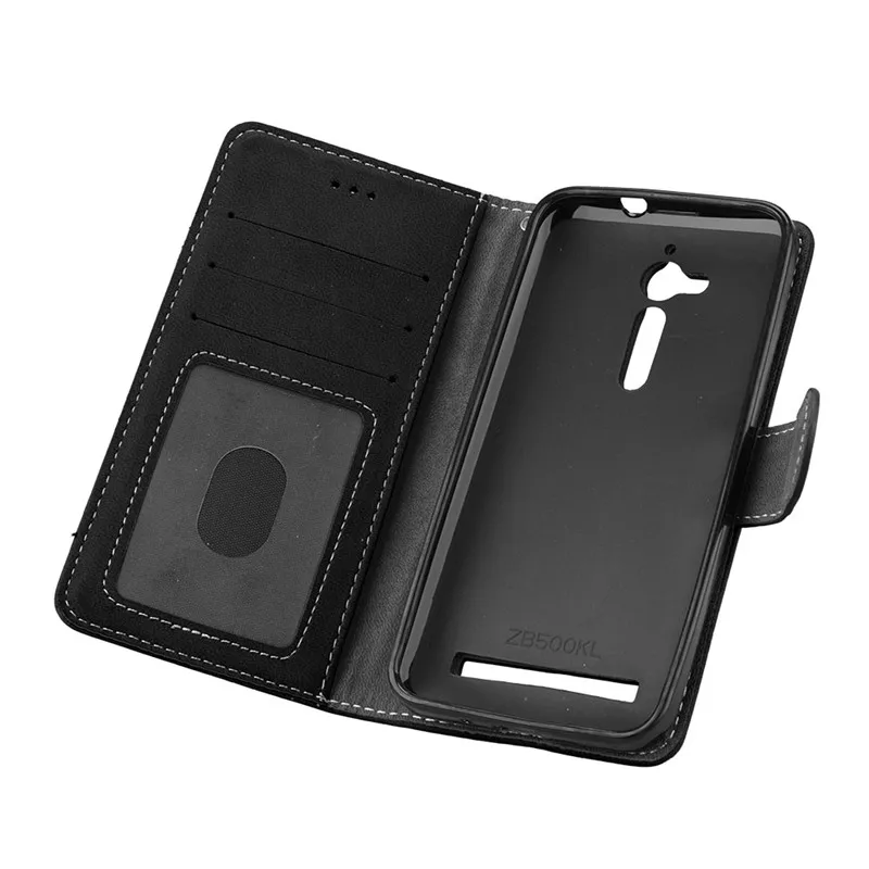 Чехол для Asus Zenfone Go ZB500KL чехол из искусственной кожи с откидной крышкой телефона ZB