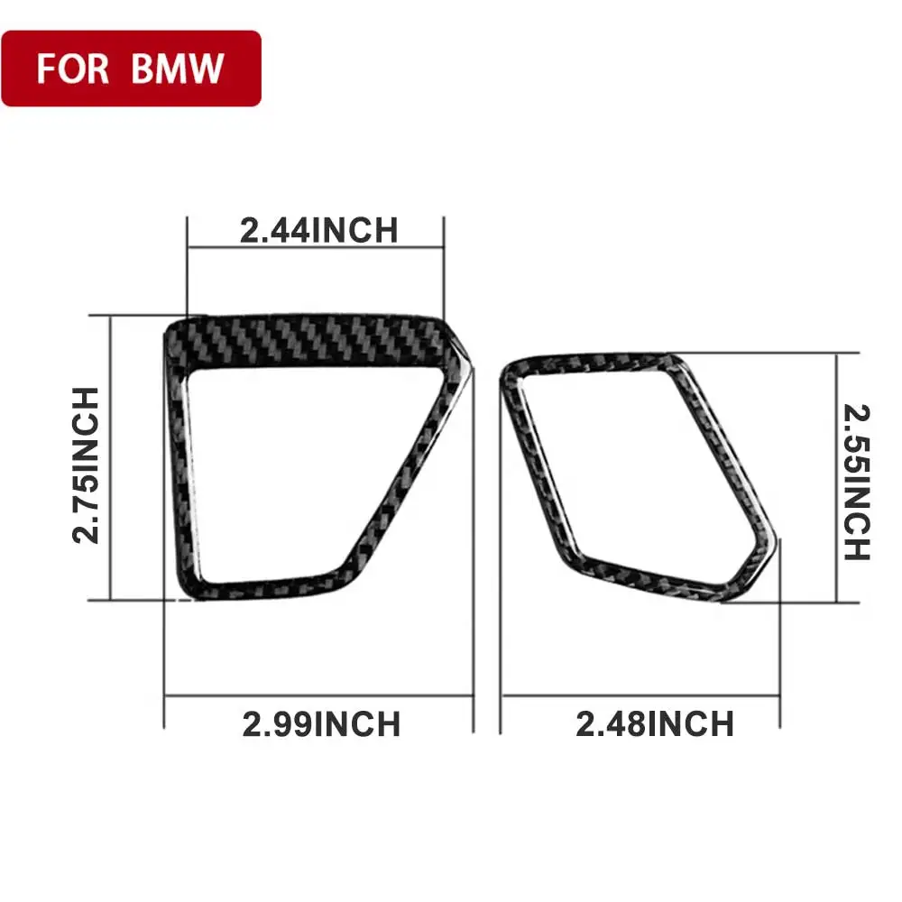 

Carbon Fiber Car Upper Air Vent Outlet Cover Trim Instrument Air Outlet Sticker Right-hand Drive For BMW 3 Series G20 2019 2020