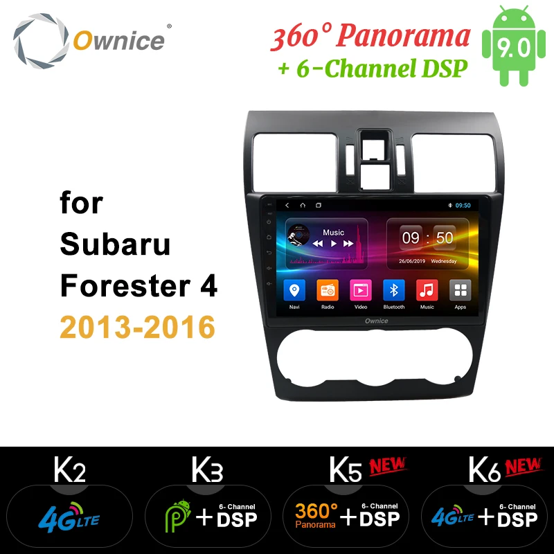 Ownice 360 Panorama 4G Android 9,0 k3 k5 k6 автомобильный dvd-плеер для Subaru WRX Forester 2013 gps Navi DSP оптический
