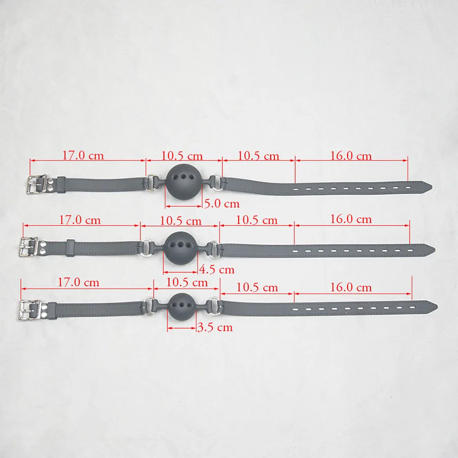 Полностью силиконовый зажим с открытым ртом дышащий шариковый ремешок для