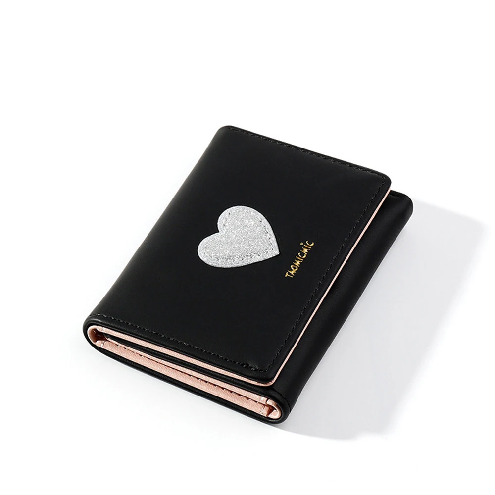 

Women Wallet Buckle Letter Faux Leather Love Money Wallets Coin Card Package Lady Purse PU Holder Clutch Trifold