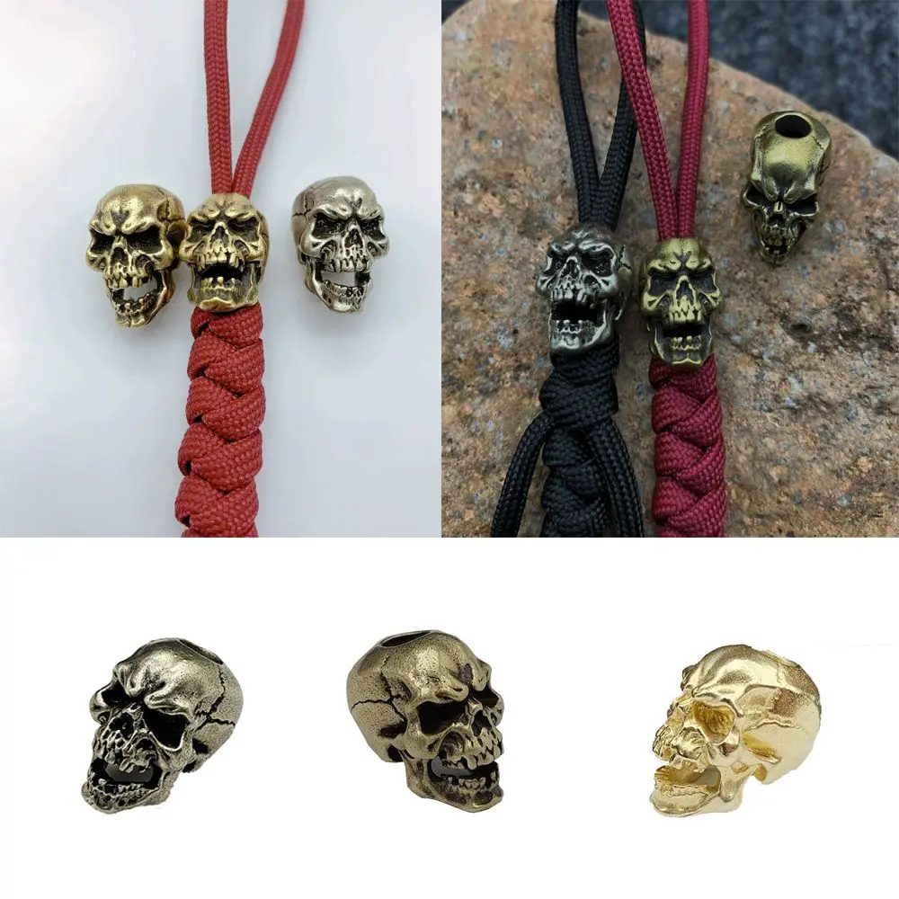 

DIY Outdoor EDC Brass Bag Pendant Umbrella Rope Pendant Accessories Skeleton