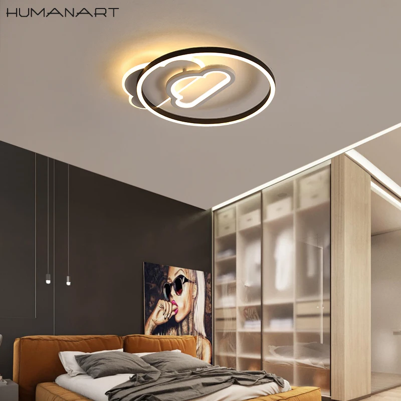 Круглый светодиодный потолочный светильник в форме облака для спальни лампа