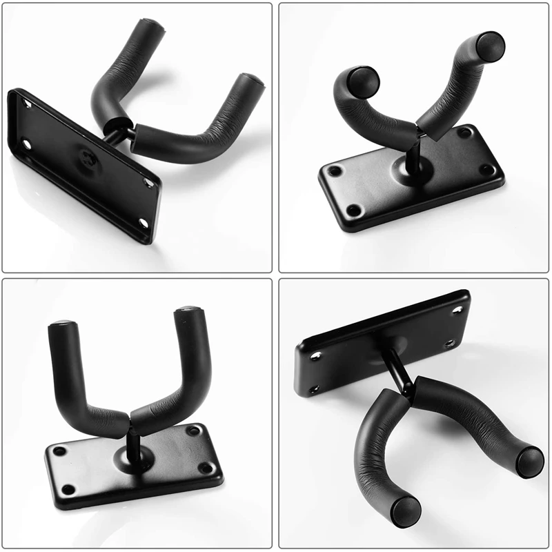 

4Pcs Guitar Wall Type Anti-Skid Hook Bracket Holder Wall Mount Type Suitable for Guitar/Acoustic/Bass/Electric/Ukulele