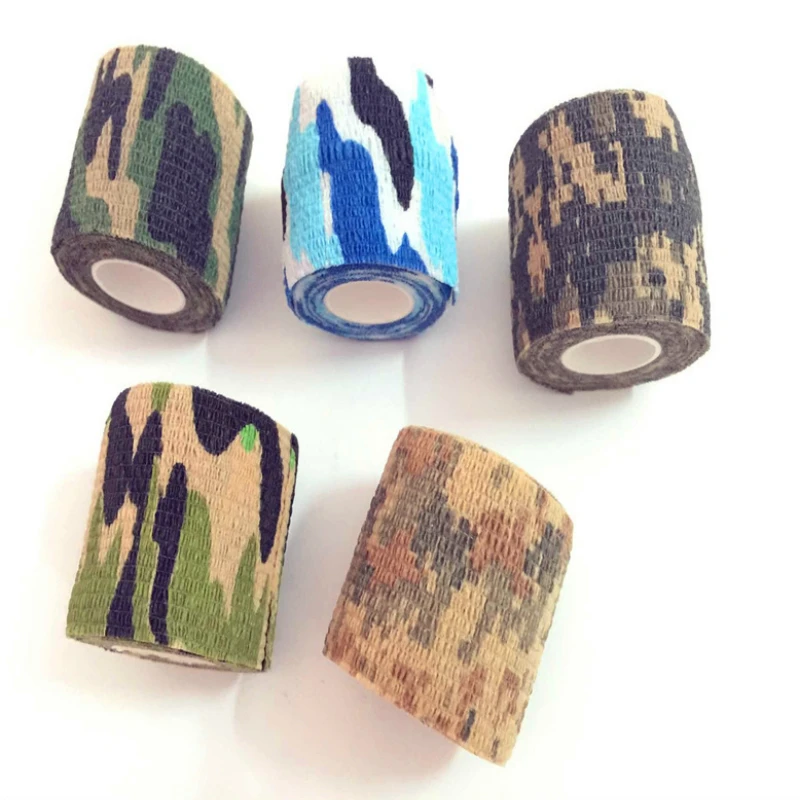 Камуфляж эластичные самоклеющиеся Обёрточная бумага бандажная лента для первой