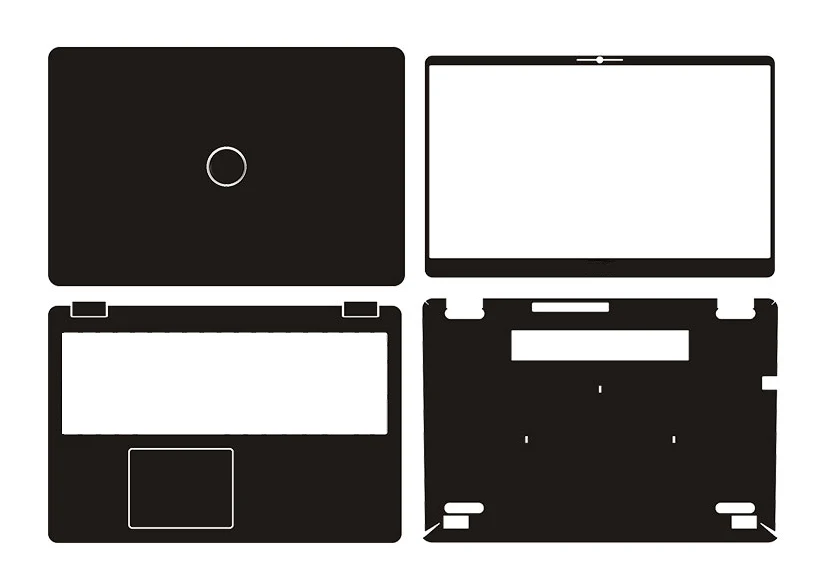 Наклейка для ноутбука наклейки кожи из углеродного волокна защитная крышка Dell