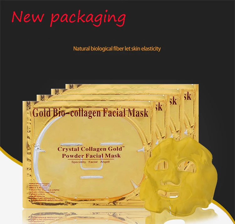 24K Золотая коллагеновая маска для лица кристально Золотой Коллаген маски