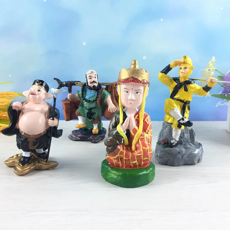 

Chinese Classic Journey To The West Tang Monk Sun Wukong Pig Bajie Sha Monk Resin Craft Decoration Creative Gifts