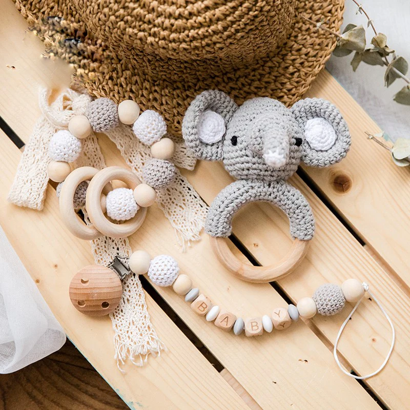 Детская погремушка Amigurumi вязаная крючком Единорог колокольчик ручной работы