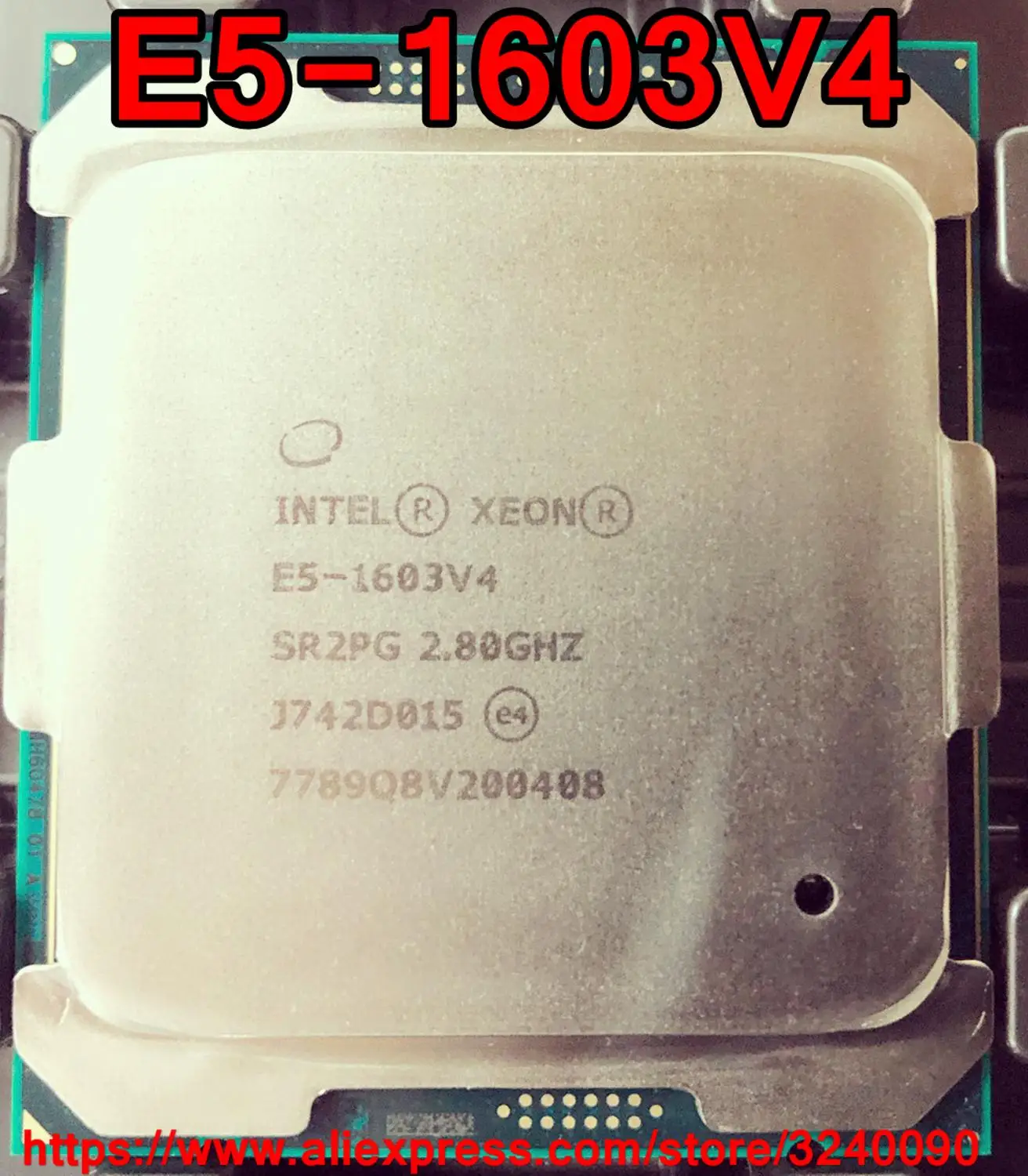 Процессор Intel ЦП Xeon E5-1603V4 SR2PG 2,80 ГГц 4-ядерный 10M LGA2011-3 E5-1603 V4 E5 1603V 4 Бесплатная доставка E5 1603 V4