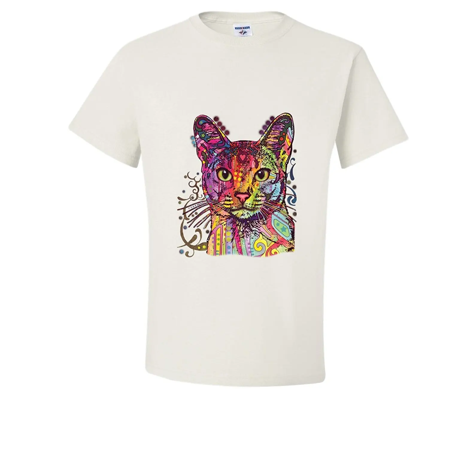 

2020 New Fashion Tee Shirt Casual colorful Cat T-Shirt