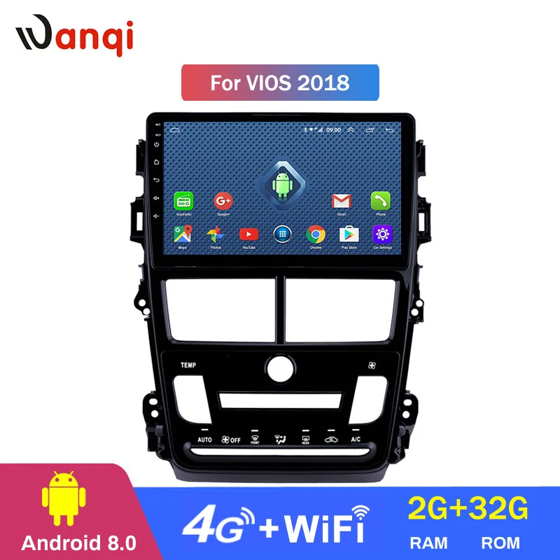Автомобильный DVD проигрыватель Wanqi 4G Wi Fi Full Netcom 9 дюймов Android 10 0 стерео GPS навигация