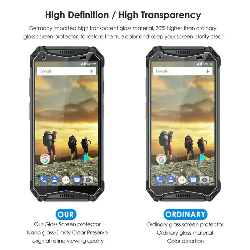 Закаленное стекло для Ulefone Armor X5 Защитная пленка экрана 5 дюйма защита от царапин