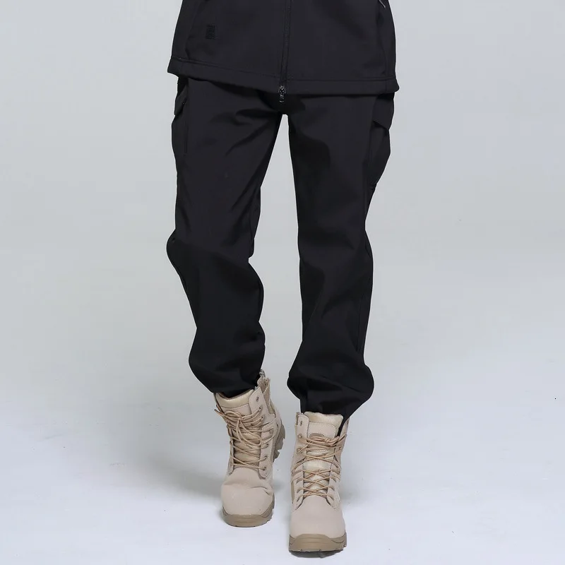 Уличные военные тактические с флисовой подкладкой водонепроницаемые длинные