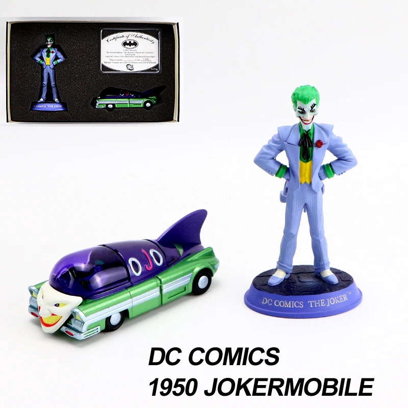 DC COMICS 1:43 Масштаб 1950 JOKERMOBILE & ручная роспись Статуэтка шасси художественная